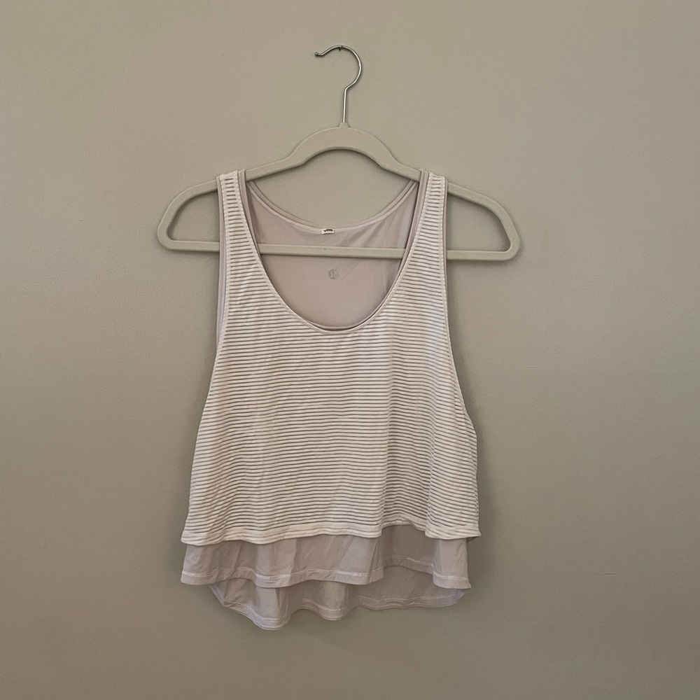 lululemon white workout top